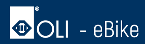 Logo di Oli eBike con testo scritto 'OLI - eBike'