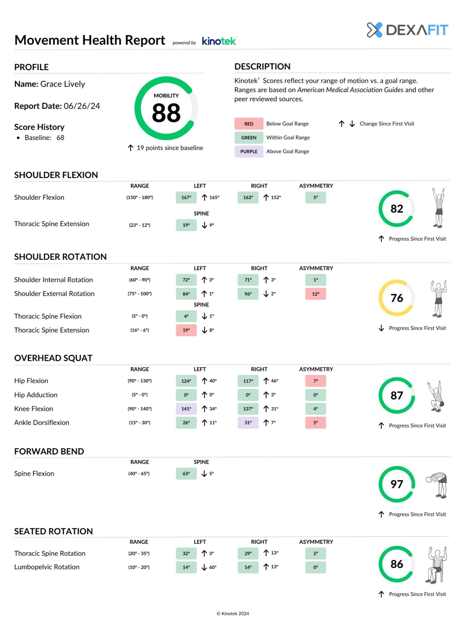 Movement Health Report - Kinotex x DexaFit