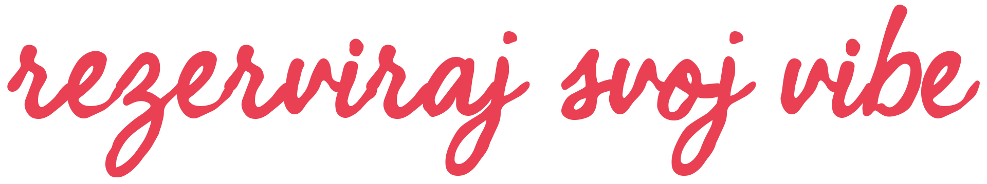 Tekst ‘rezerviraj svoj vibe’ kao dio rezervacijskog obrasca photo bootha