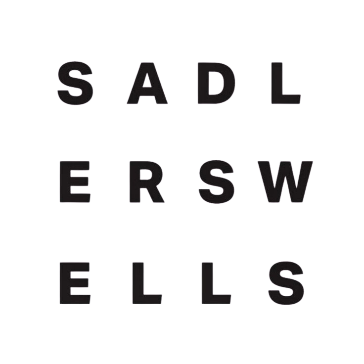 Text reading 'SADDLERS WELLS' with some distorted and overlapping letter effects