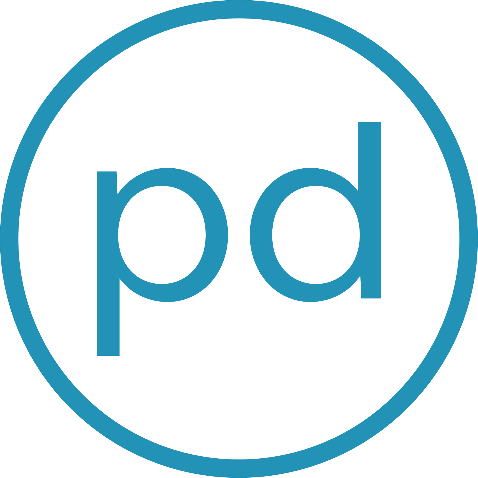 logo with PD in a circle