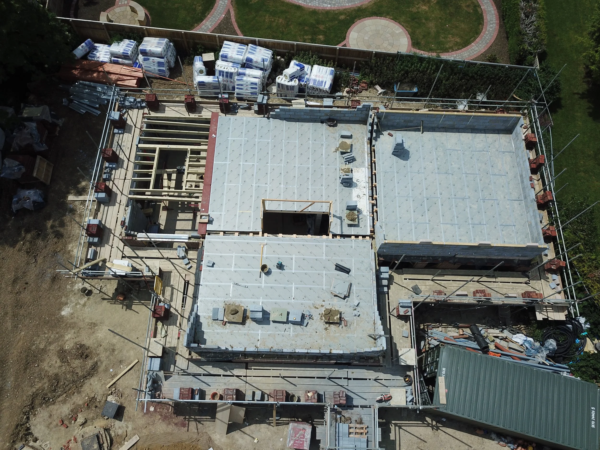 Drone footage taken of a property development in Swindon Witlshire by local builder