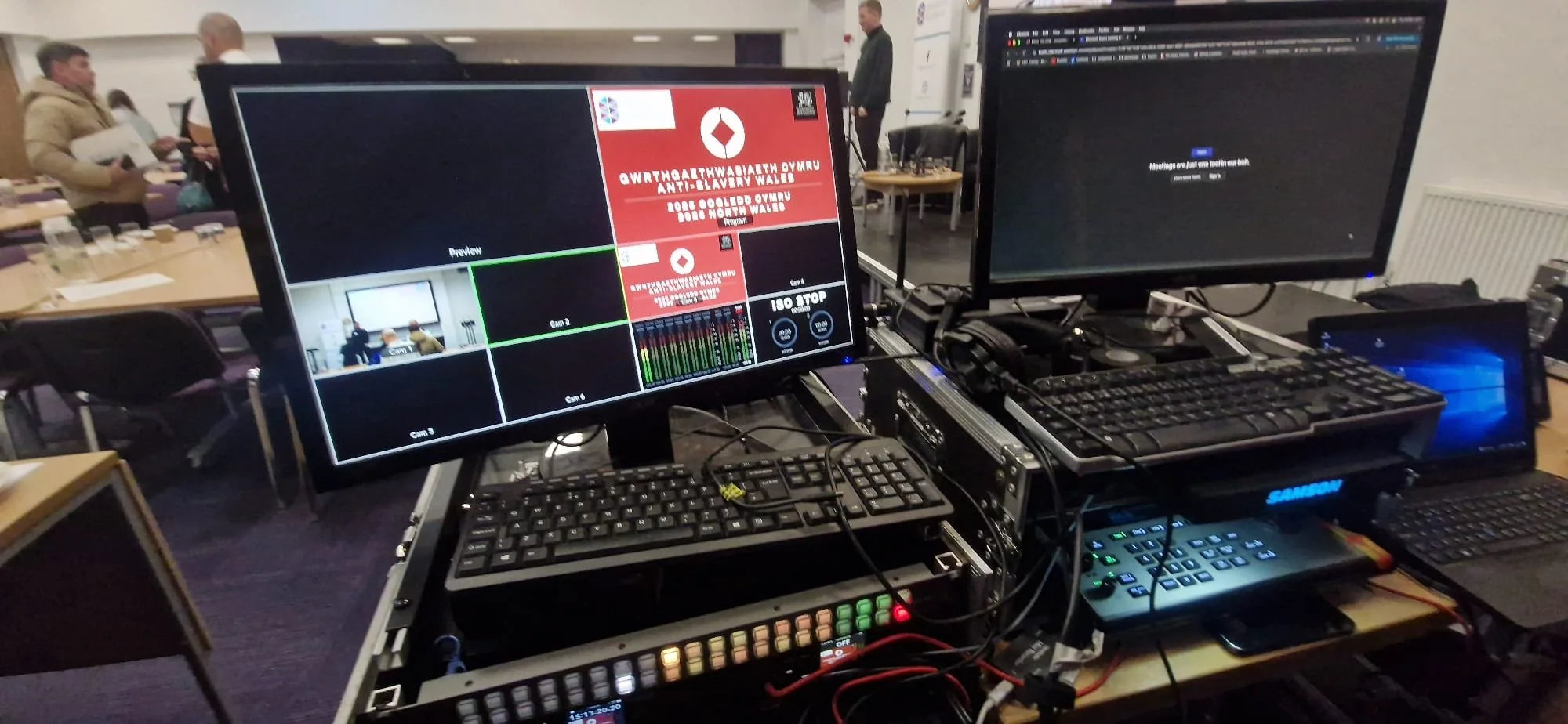 Anti-Slavery conference 20225 streamed to client's internal video conferencing platform