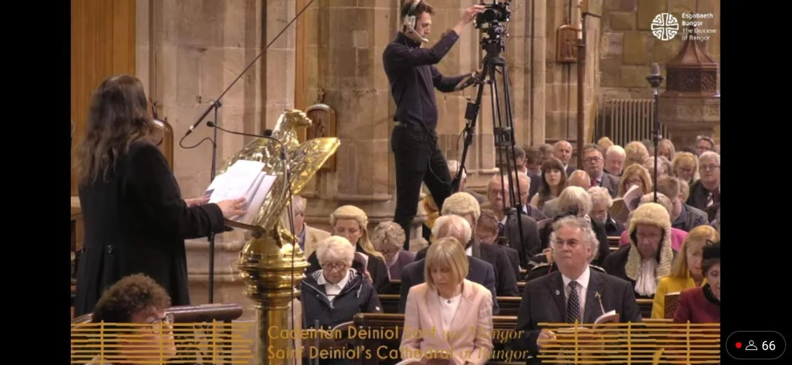 Global broadcast for the enthronement of the arch bishop of Wales
