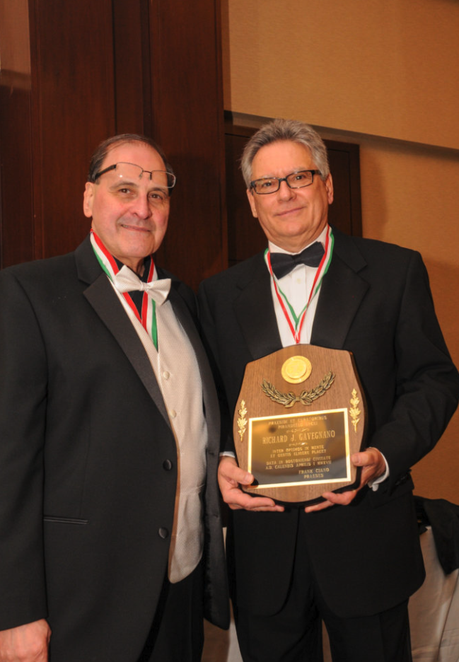 President Frank Ciano and Richard J. Cavegnano
