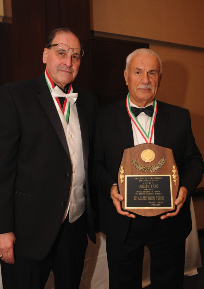 President Frank Ciano, and Joseph Farco