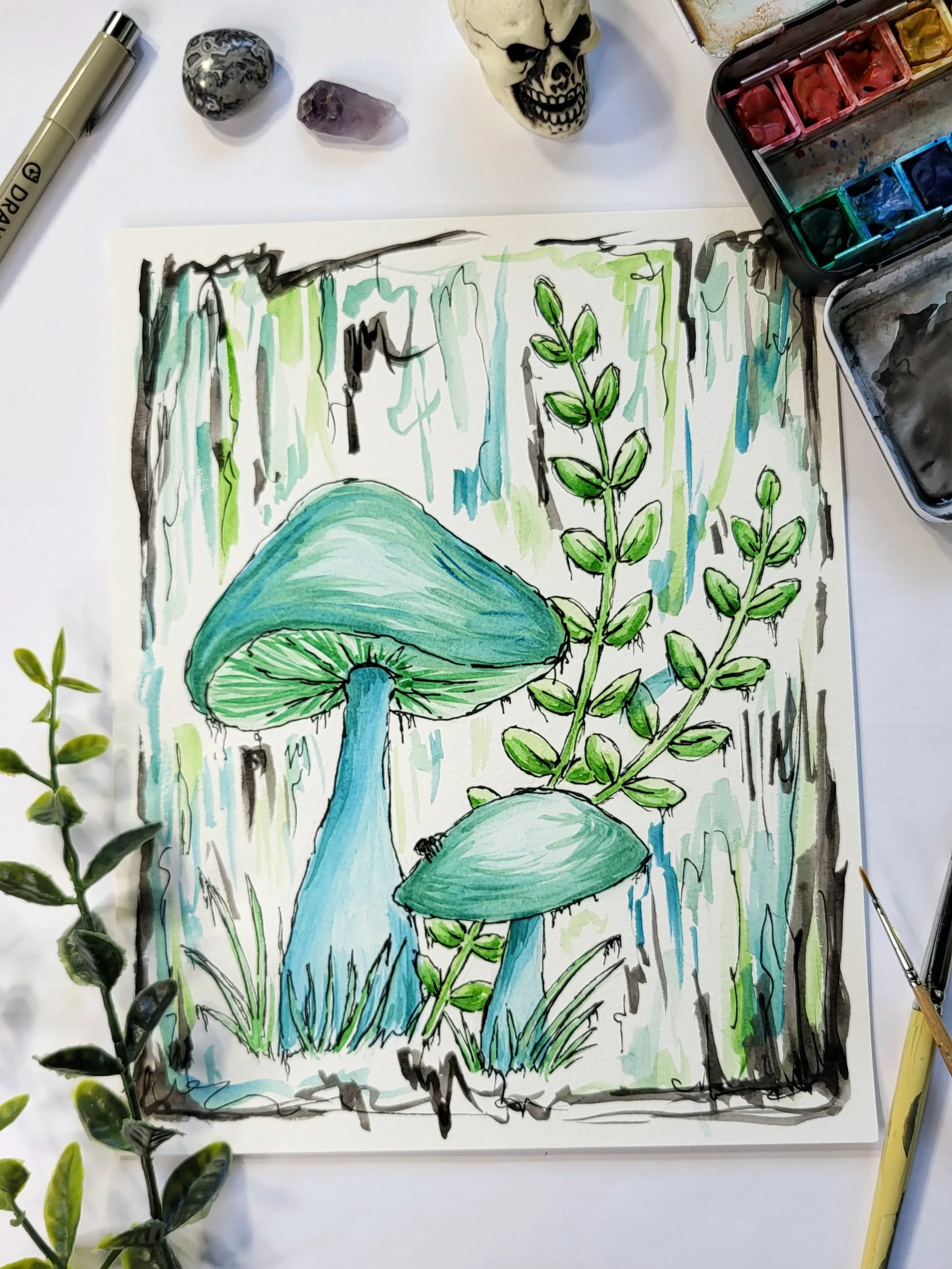Knowledge of Fate - Original Watercolor Painting