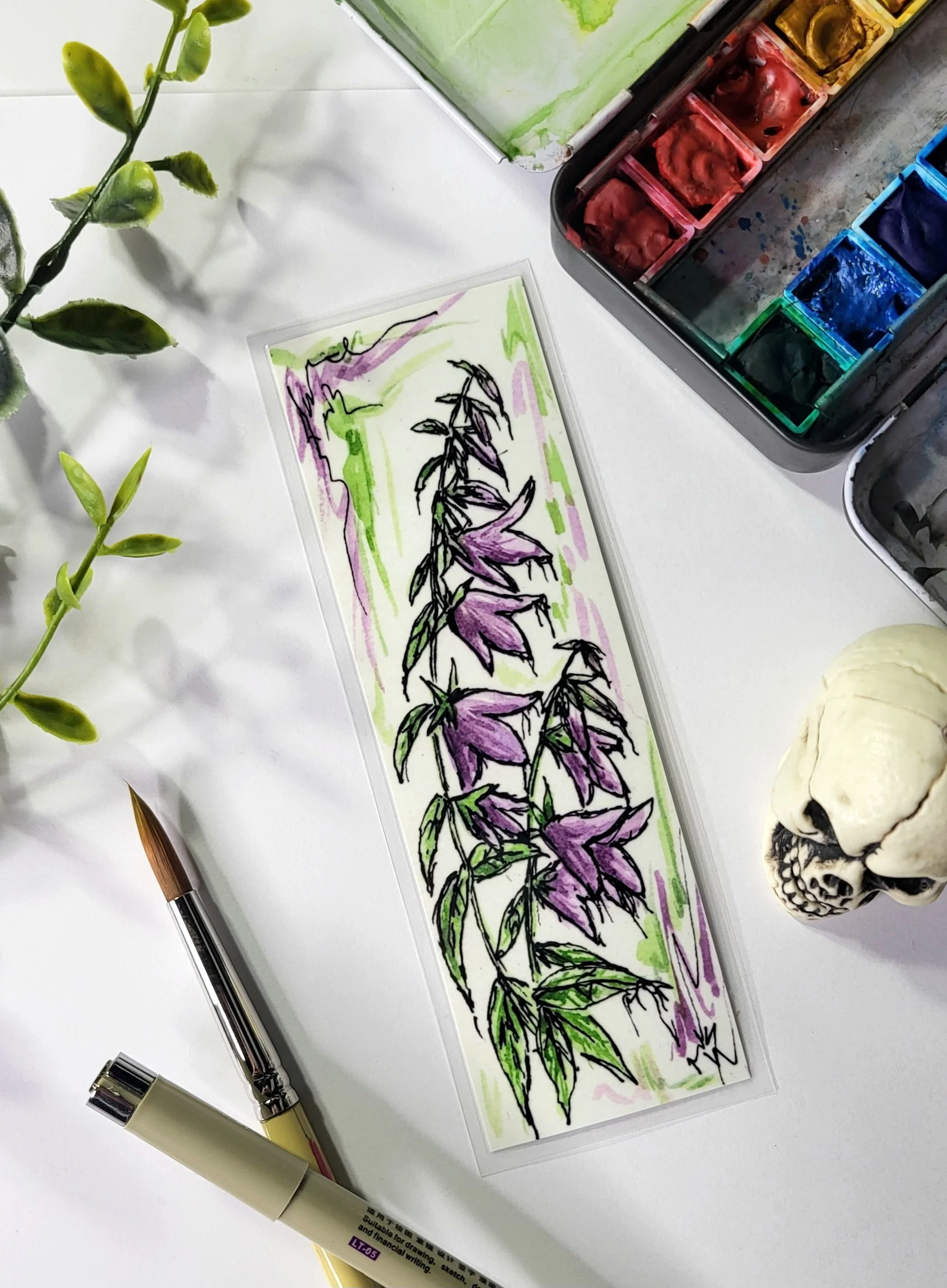 Creeping Bellflower Bookmark