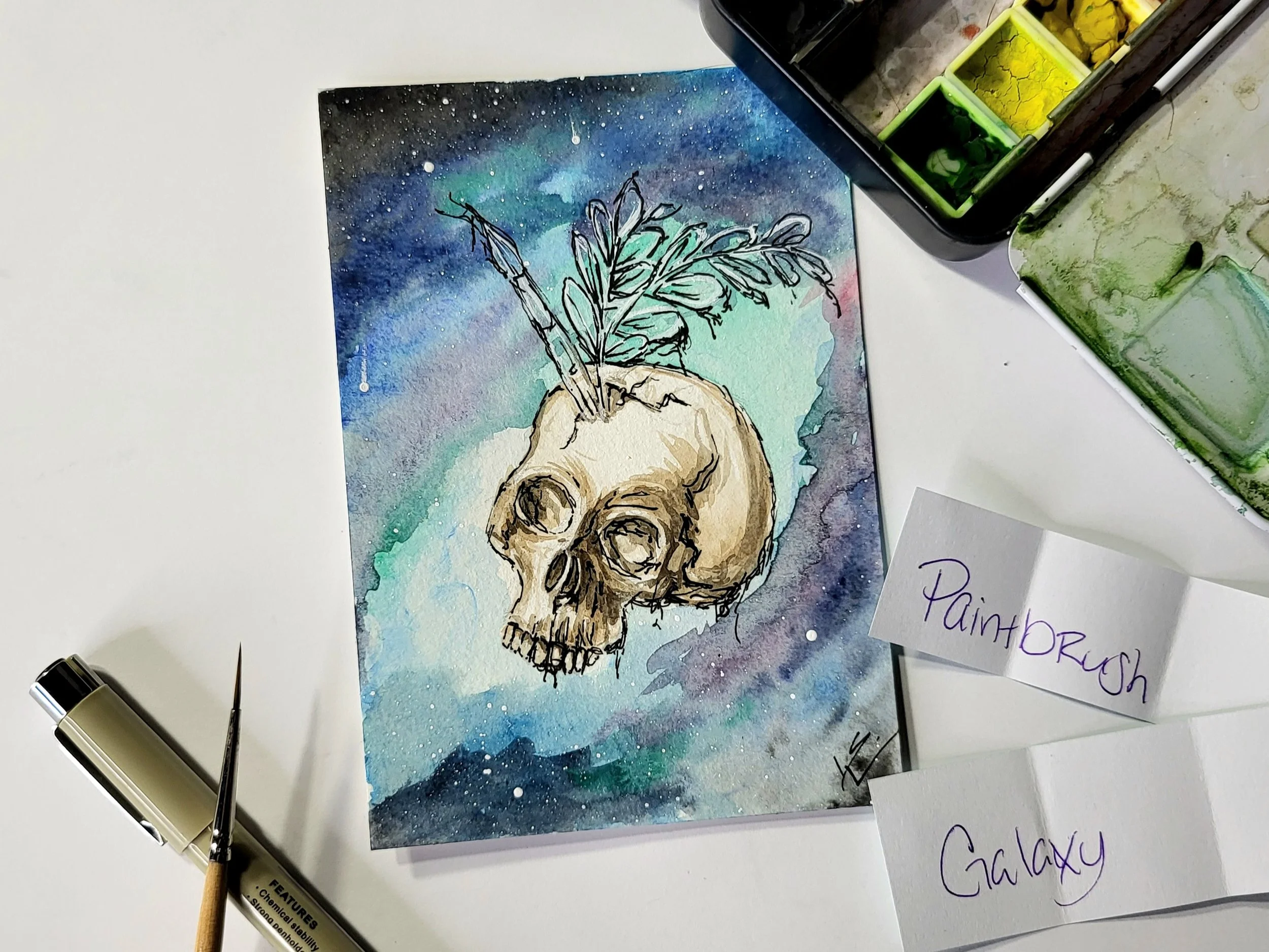 Otherworldly Bush Strokes Original Painting