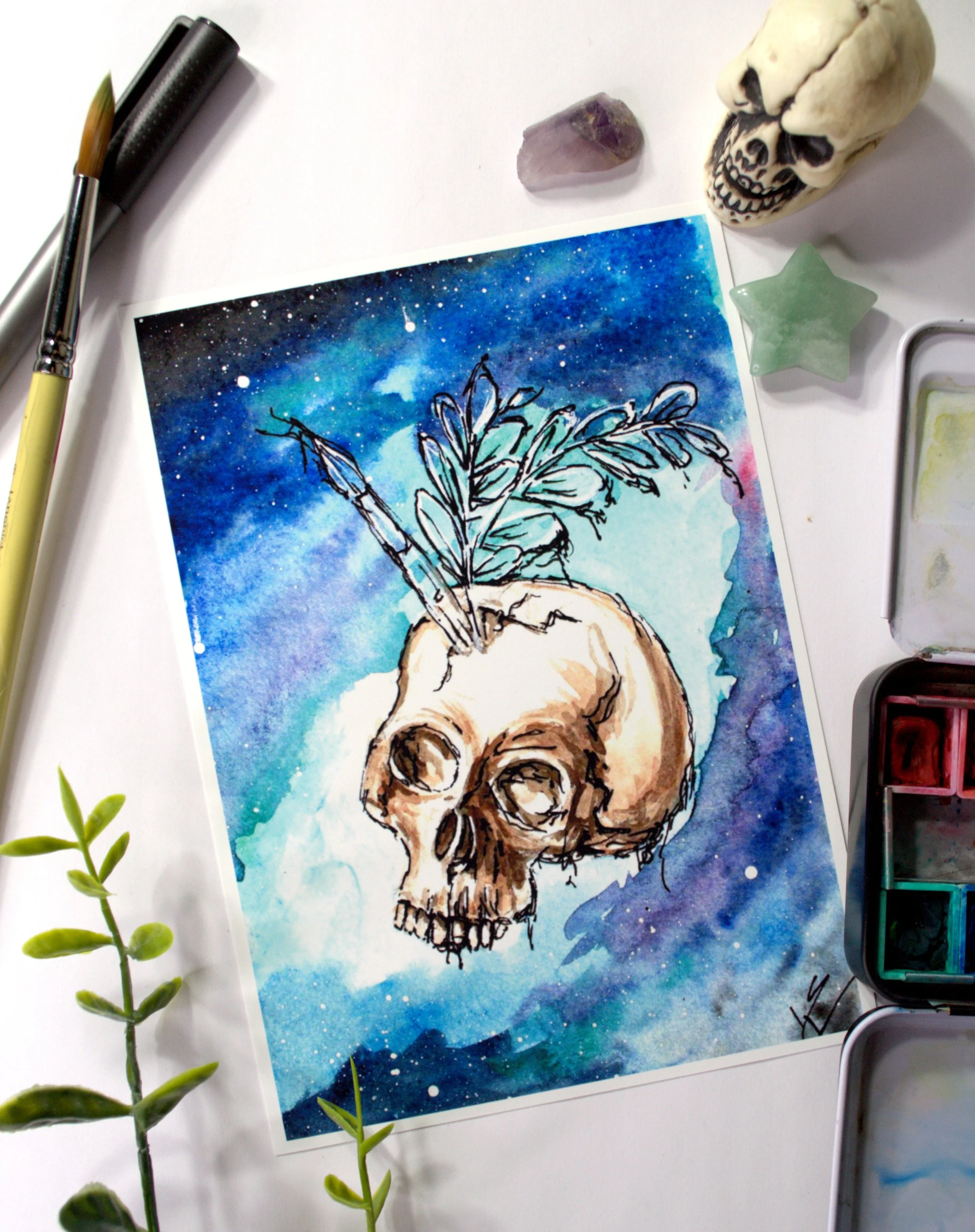 Otherworldly Bush Strokes Fine Art Print