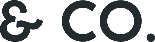 The text '& CO.' in bold, black font.