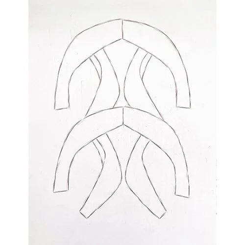 — Three Steps From a Cherry Tree to the North, 2023 pencil on paper