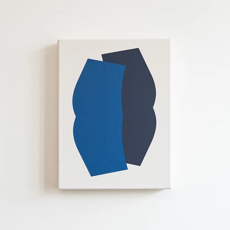 — Solstice III, 2026 acrylic on canvas, sculptural textile