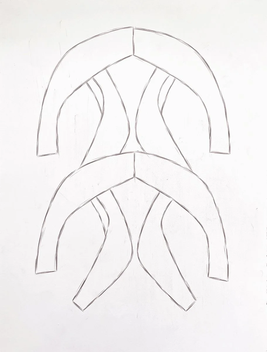 — Three Steps From a Cherry Tree to the North, 2023 pencil on paper