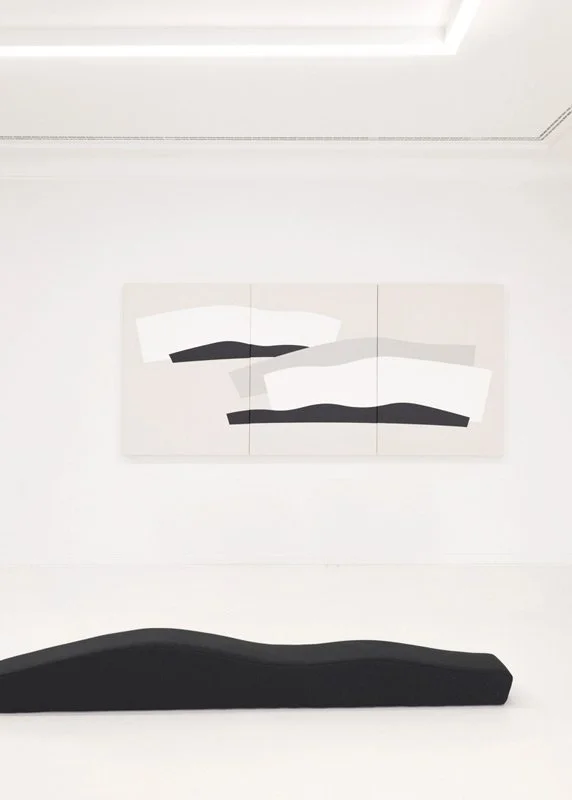 — Landscape:Illuminated, 2025 acrylic on canvas, sculptural textile