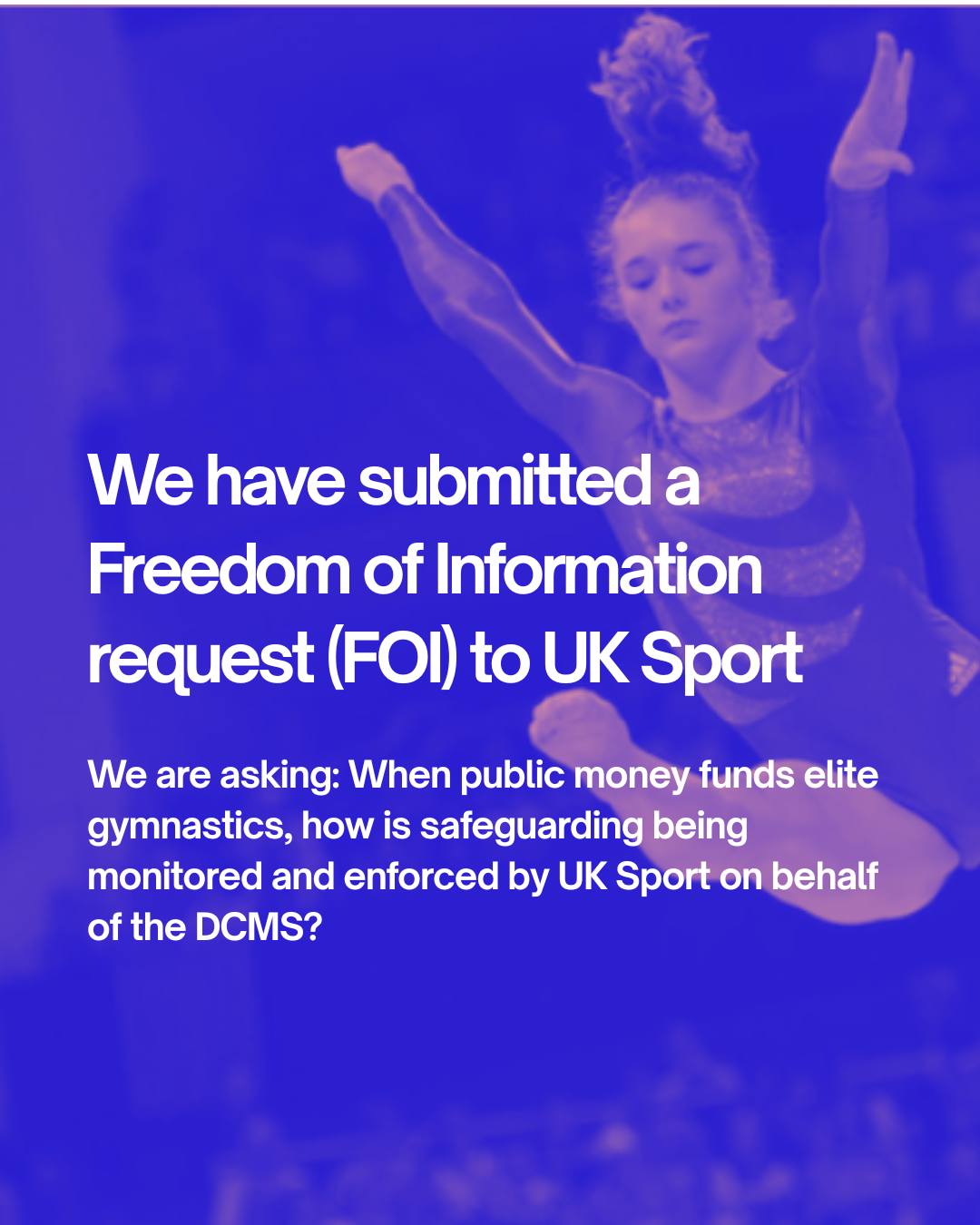 Our FOI to UK Sport