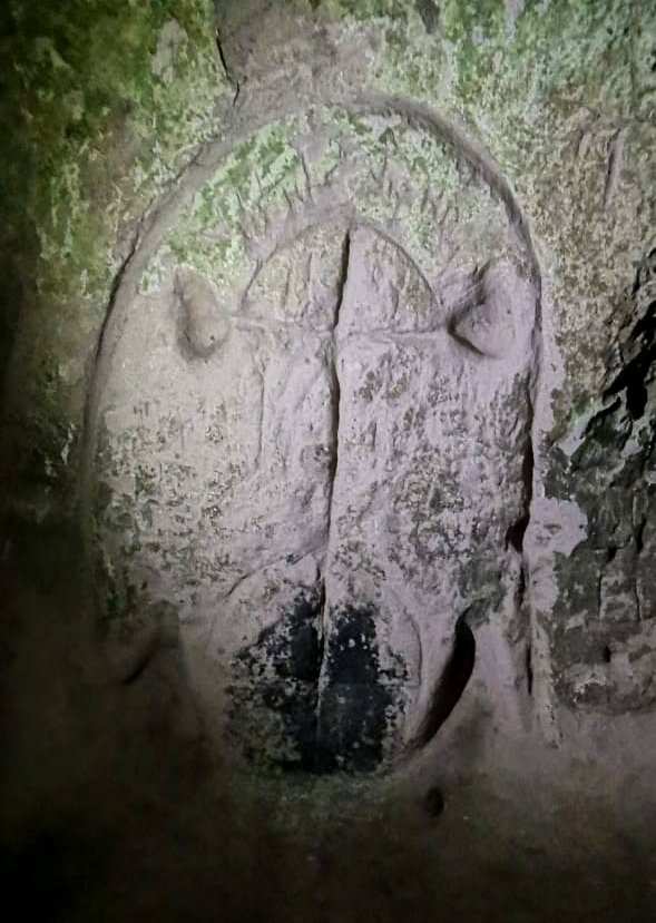 sound portal carved in a cave inside a volcano in Mexico