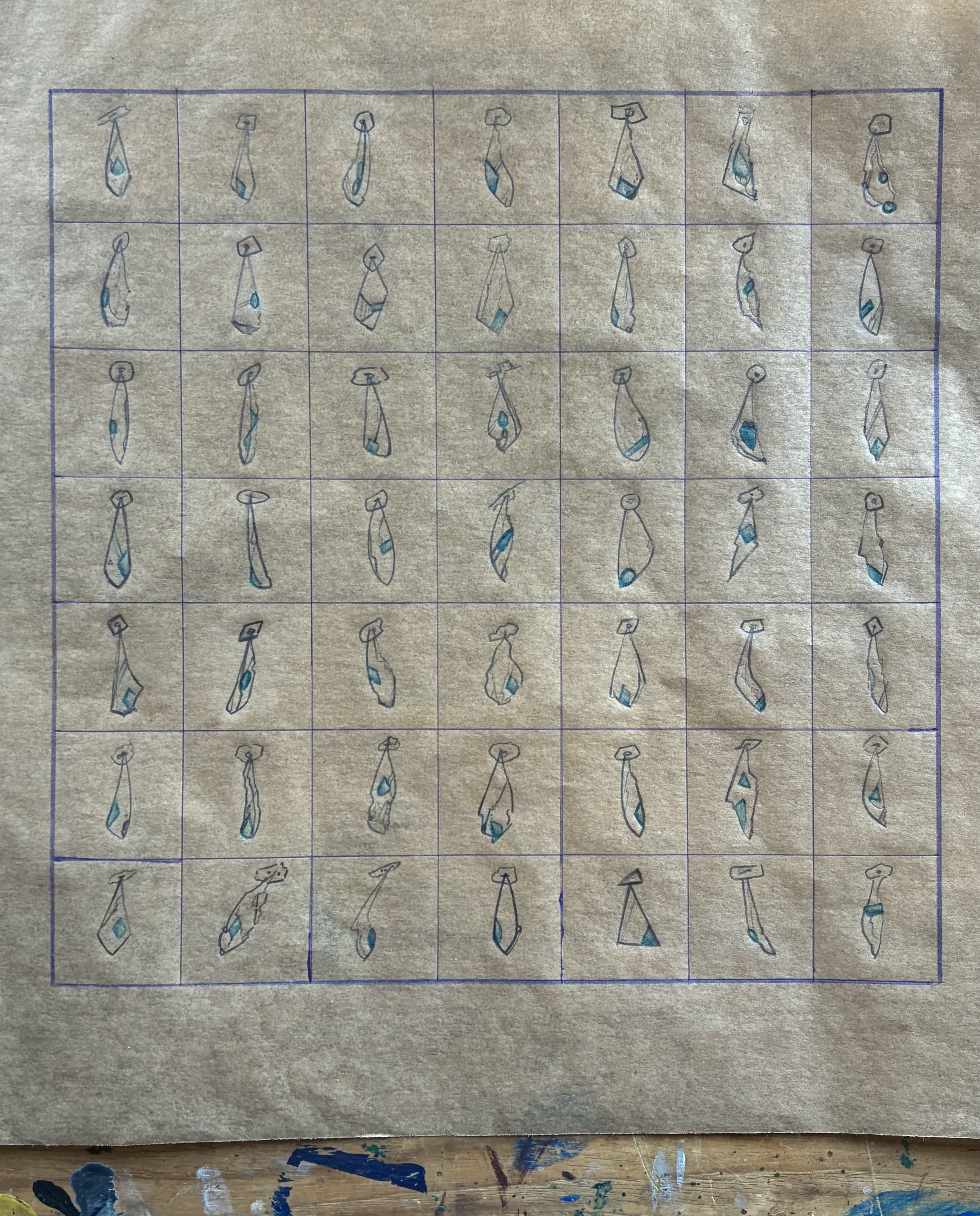 Sketch for minimal silver jewelleries