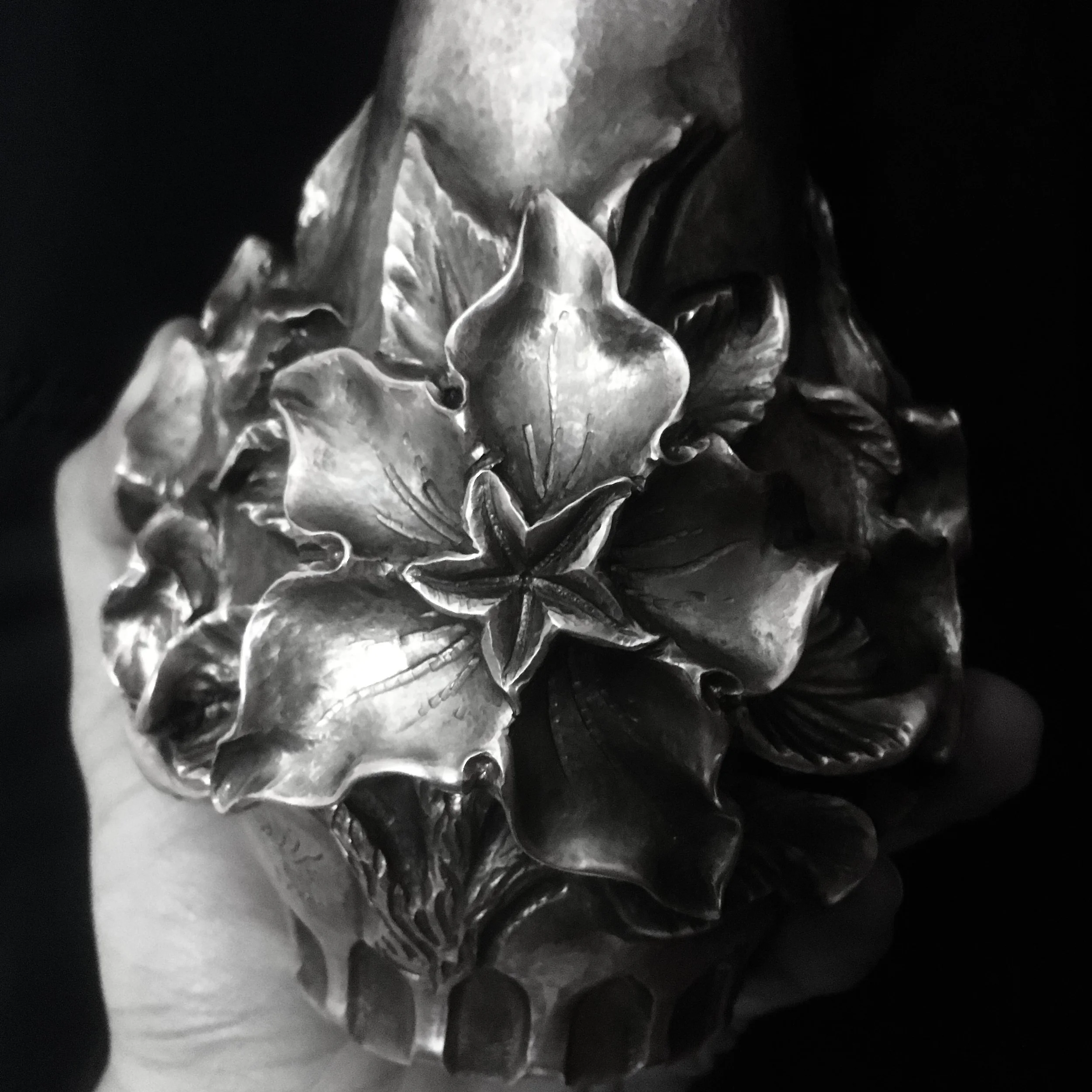 Deformed conceptual Copper sheet, forged insanely beautiful