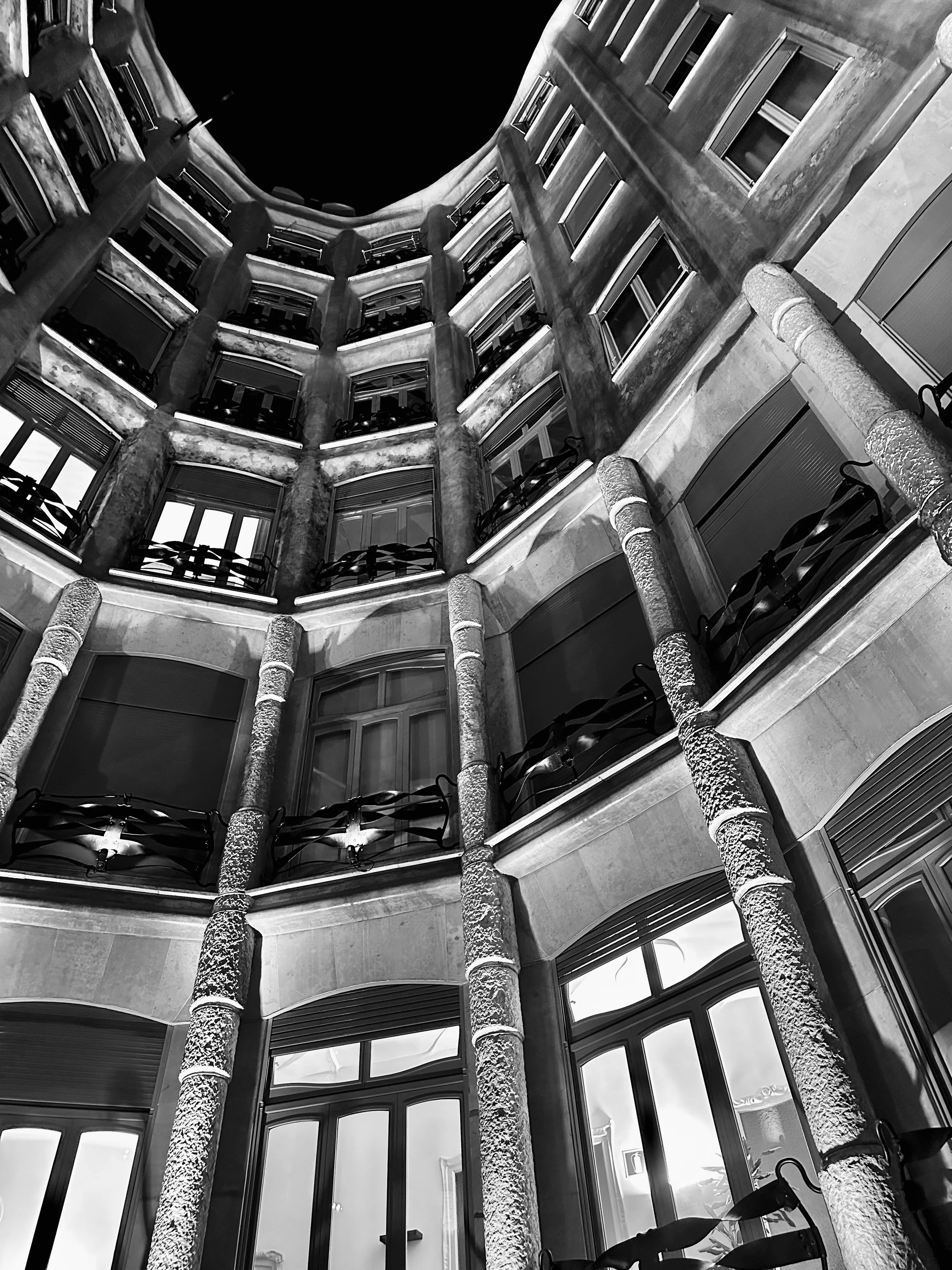 Looking Up ~ La Pedrera, Barcelona 