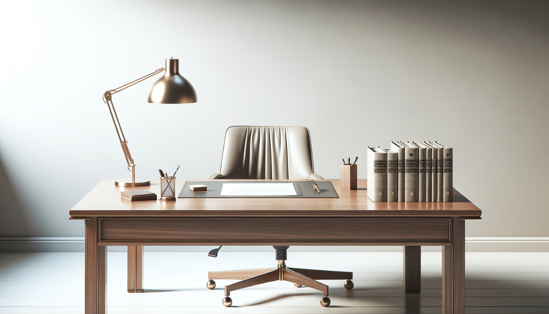 Lawyer's desk and chair