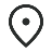 A black location pin icon on a transparent background.
