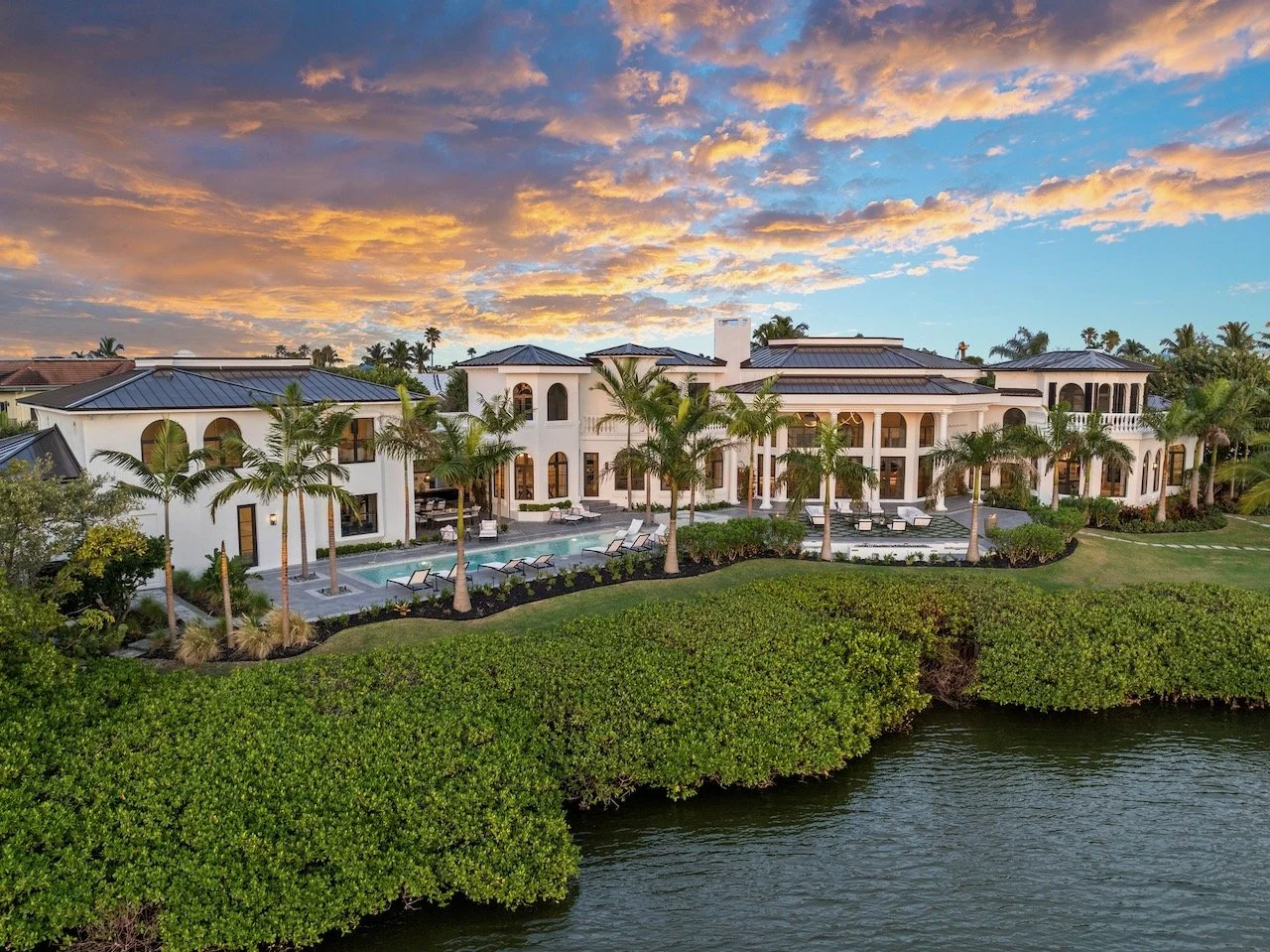 luxury-mediterranean-turn-french-modern-estate-golden-hour-waterfront-reflection-gloria-black-design-naples-florida (Copy)