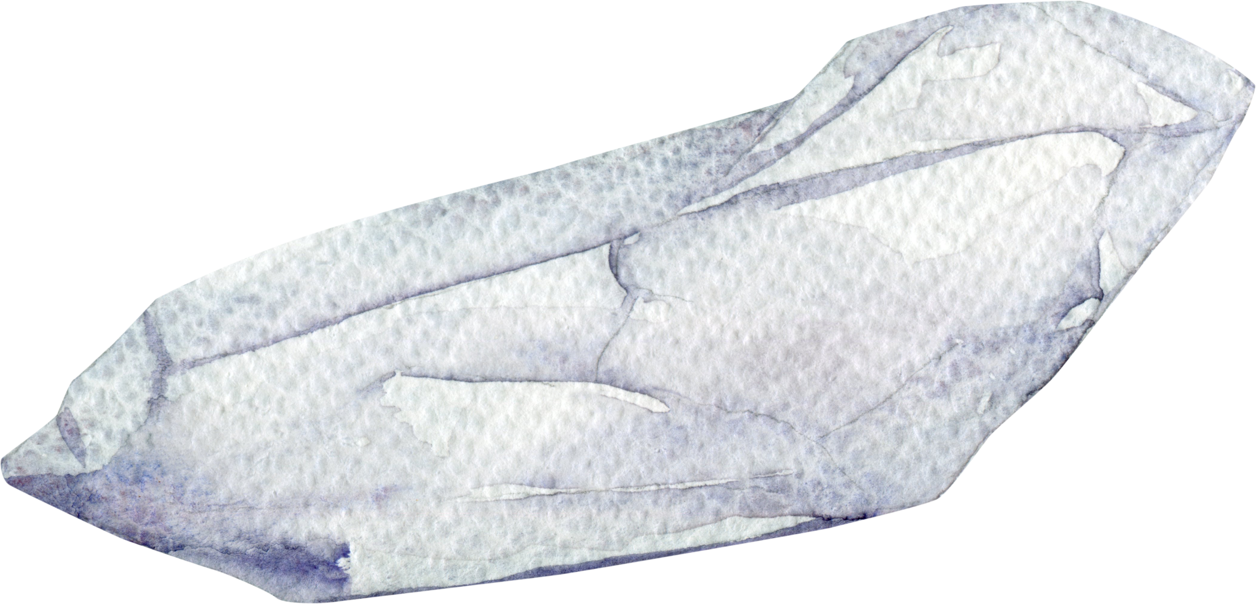 Watercolor crystal illustration