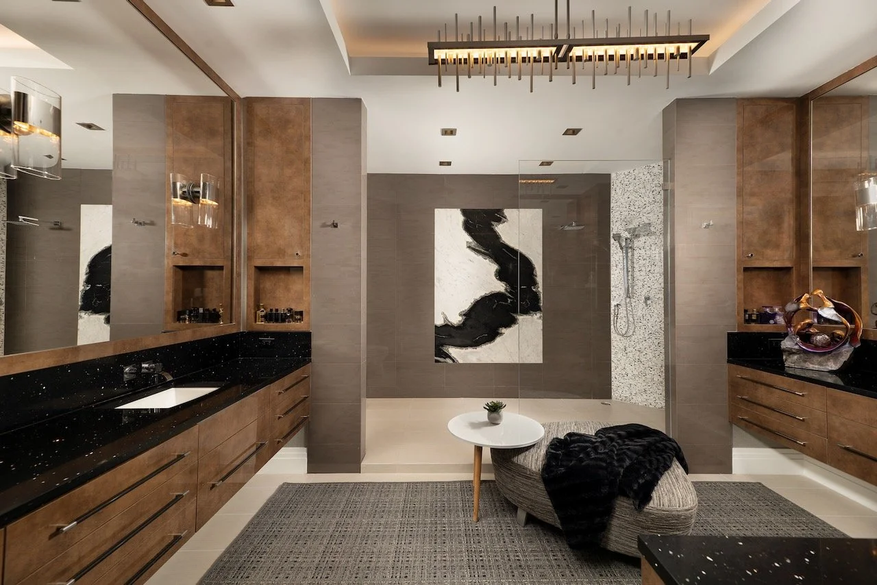 modern-penthouse-primary-bath-dark-marble-wood-vanity-vessel-sink-gloria-black-design.jpeg