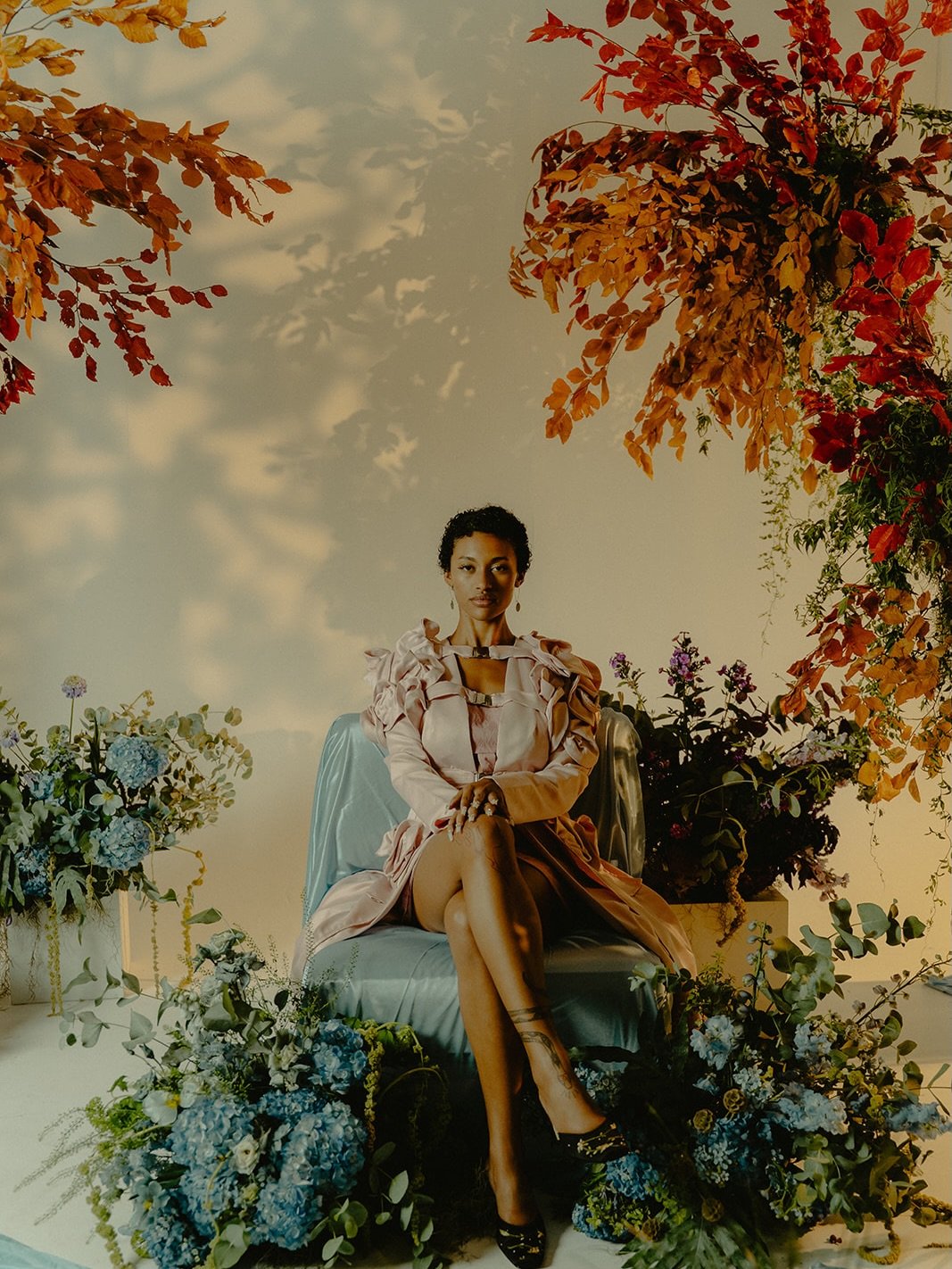 Some recent set work for an incredible project by @wavesbby___ 

Did you know KaraKara Blooms also offers set design? 

While this shoot involved insane amounts of florals, that doesn&rsquo;t need to be the theme for KKB to make your vision come to l