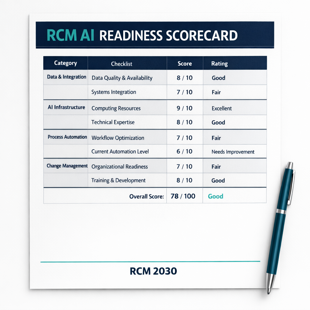 RCM AI Readiness Scorecard: Where Does Your Revenue Cycle Actually Stand?