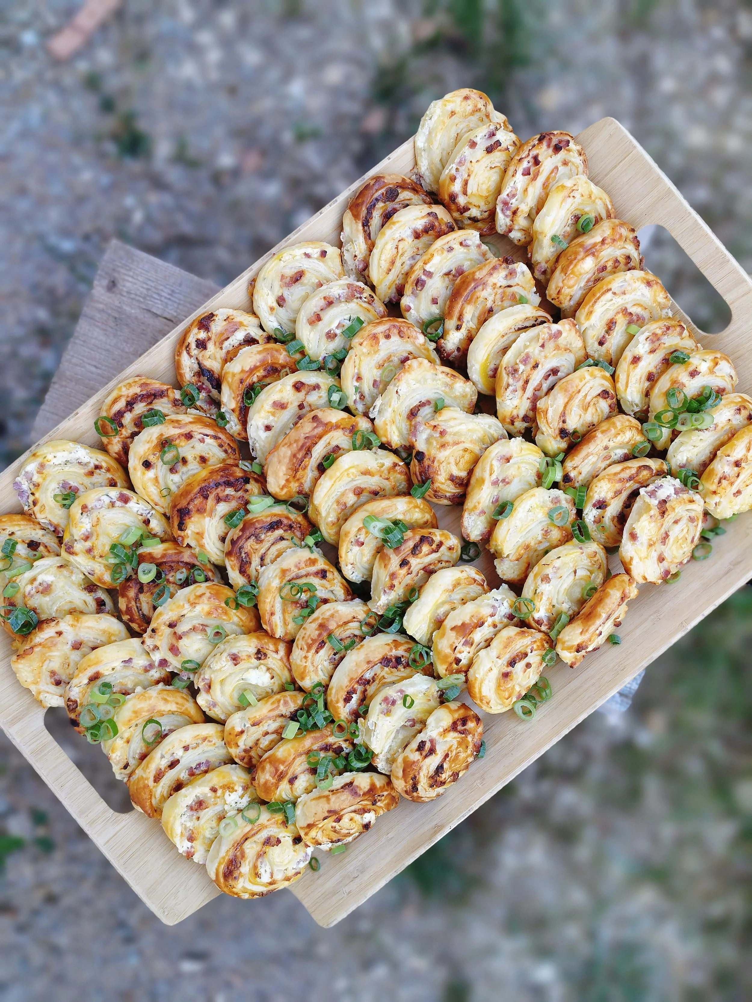 Flammkuchen - Schnecken