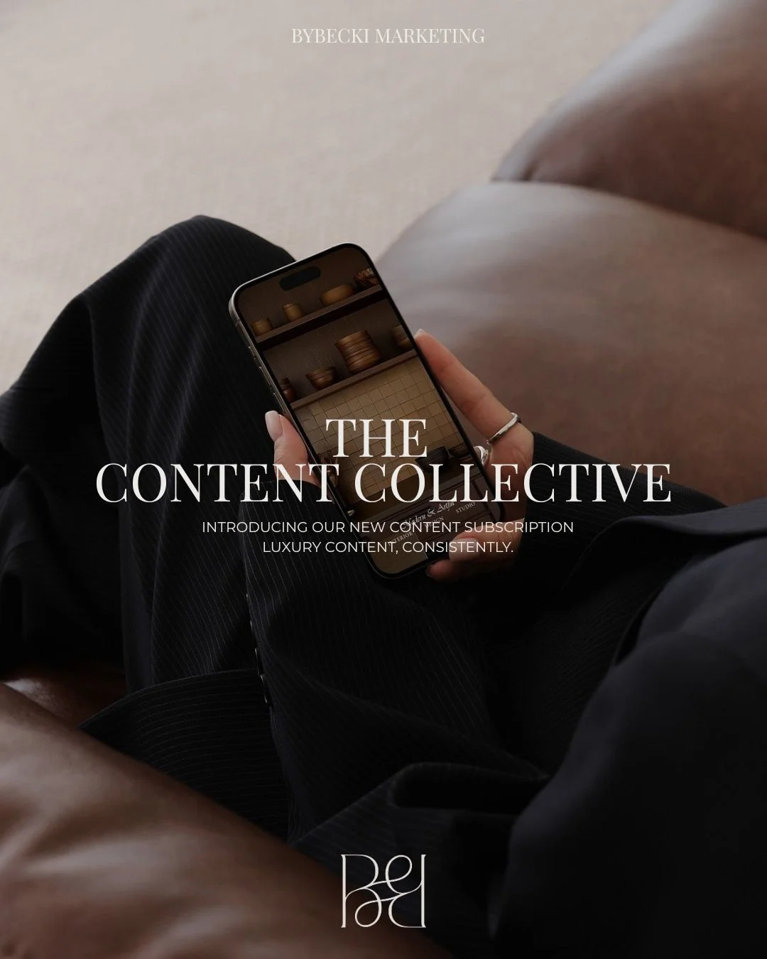 Introducing our new &amp; improved content package: The Content Collective.

Luxury content, thoughtfully planned and created throughout the year - designed to look, feel and sound like your brand.

With bespoke content planning, creative direction, 