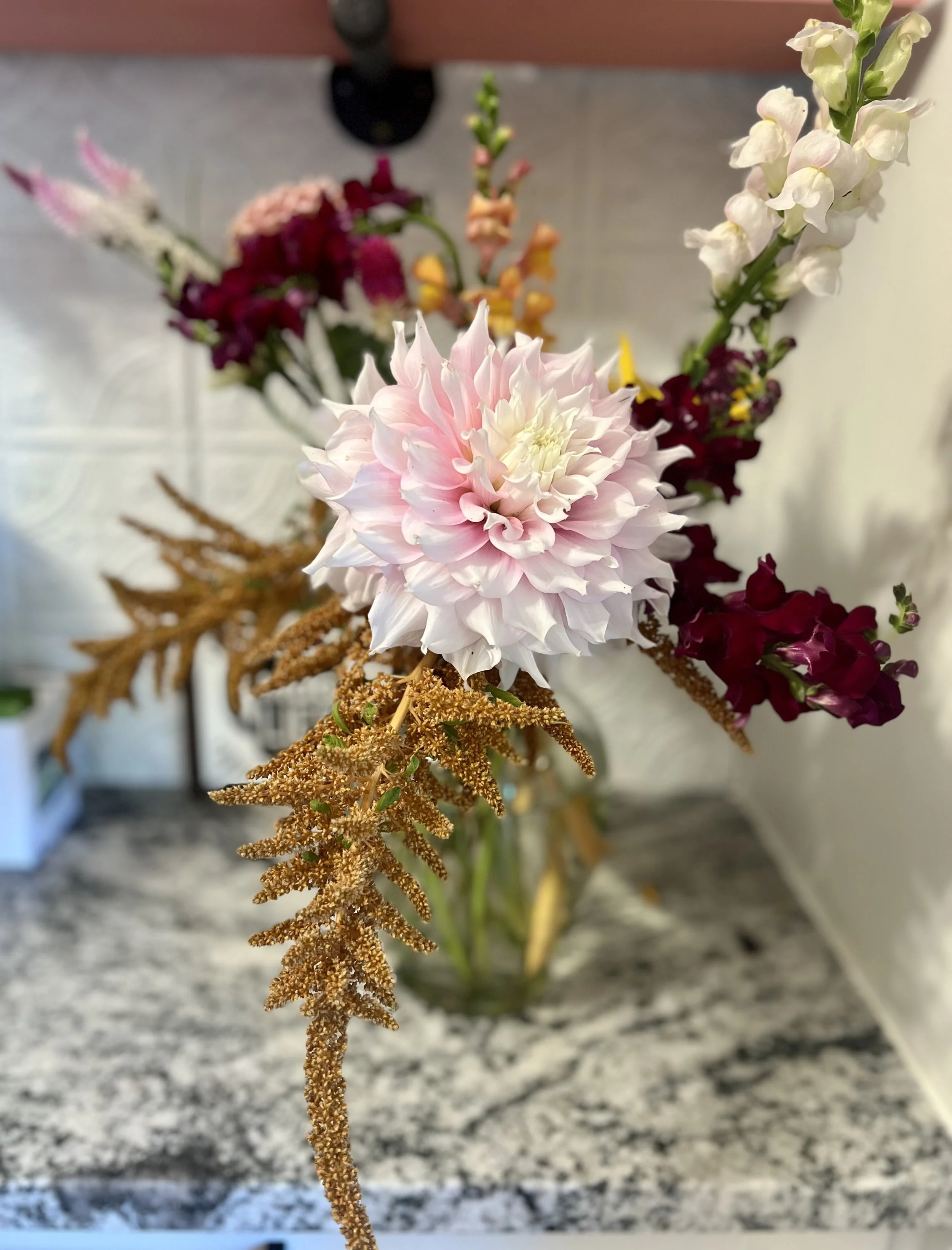 10 Week CSA of Large Homegrown Flower Vase Arrangement