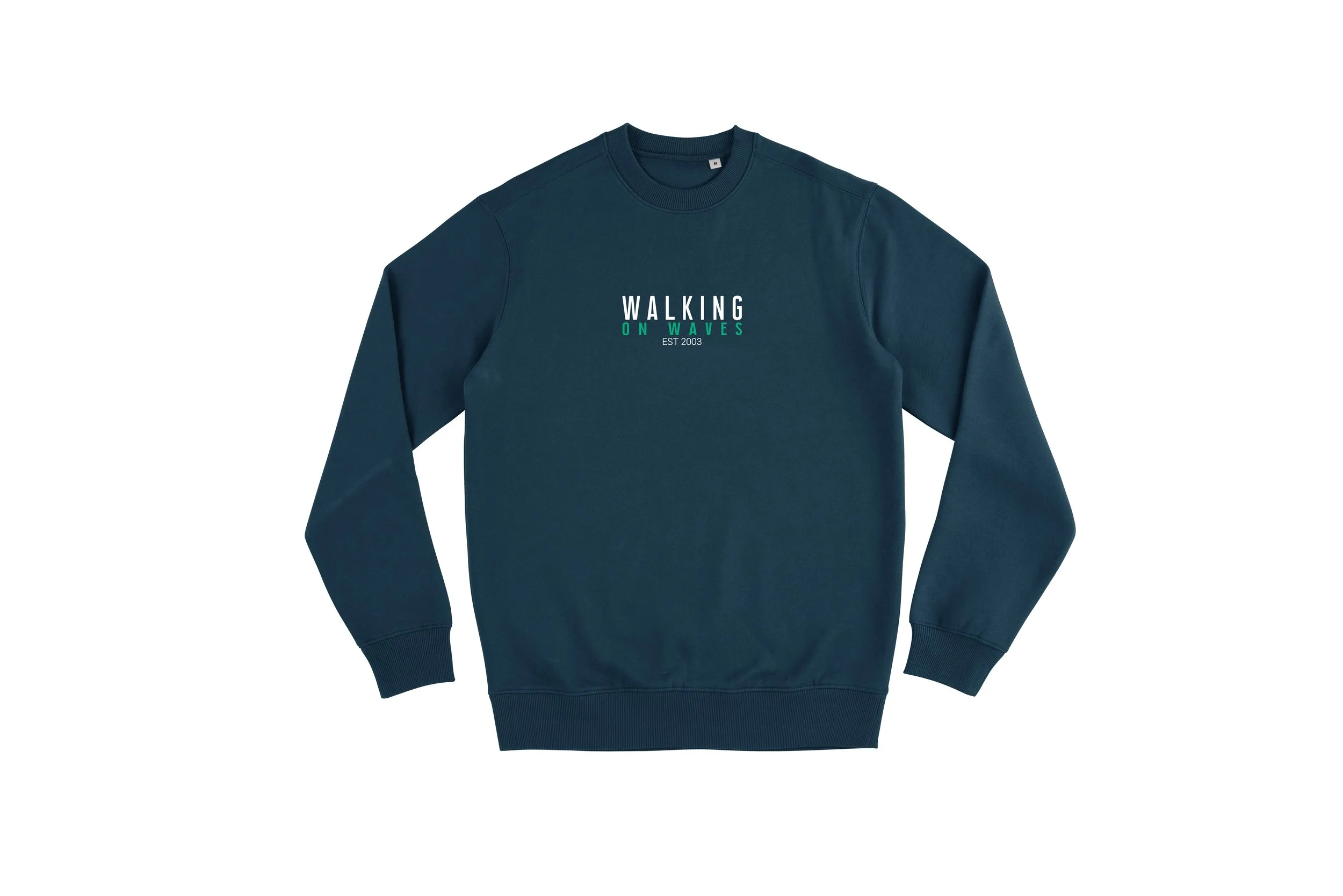 ACID WASH BLUE CREW NECK