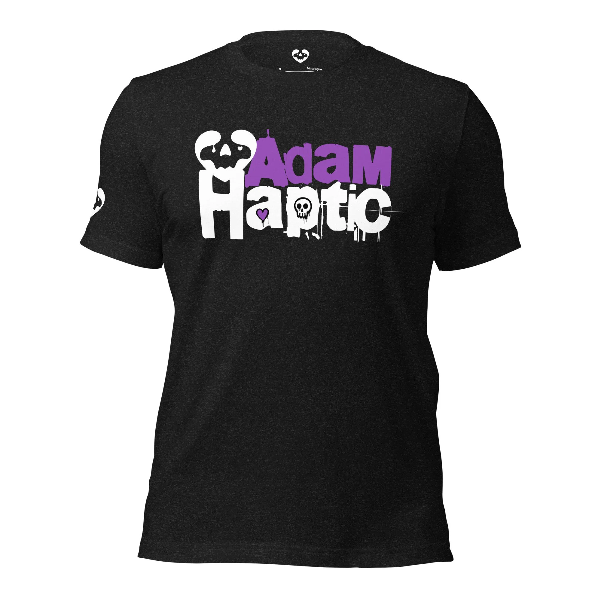 AdamHaptic Unisex t-shirt w/ Heartskull Sleeve