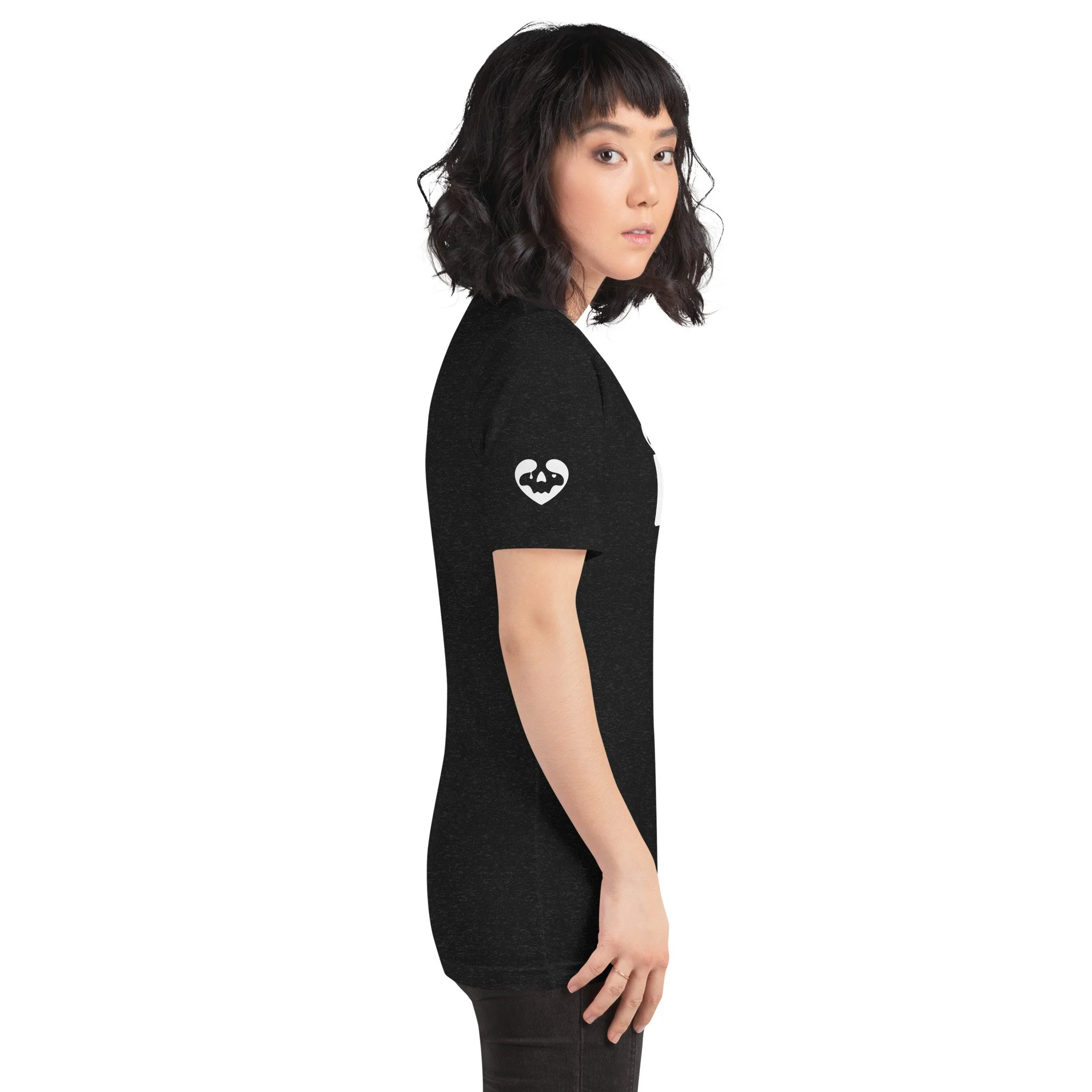 AdamHaptic Unisex t-shirt w/ Heartskull Sleeve