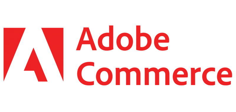 Adobe Commerce logo with red stylized 'A' and 'Adobe Commerce' text.