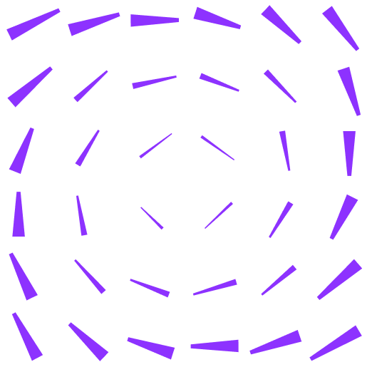 Abstract digital art with purple dashed lines forming a spiral pattern representing strengthen