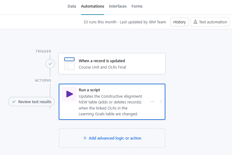 Airtable: automations