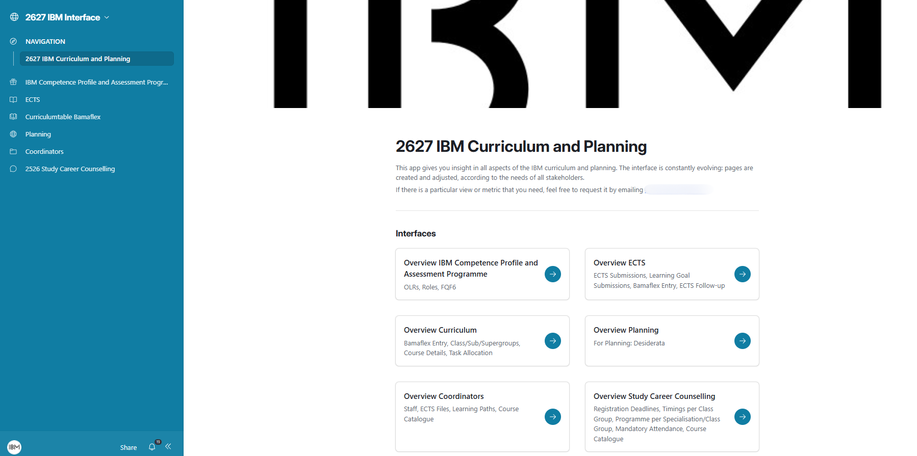 Airtable: integrated degree programme management system