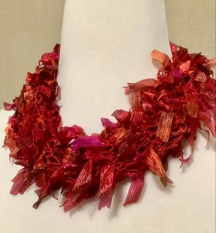 Pink/Red Choker by Lauren Thomas