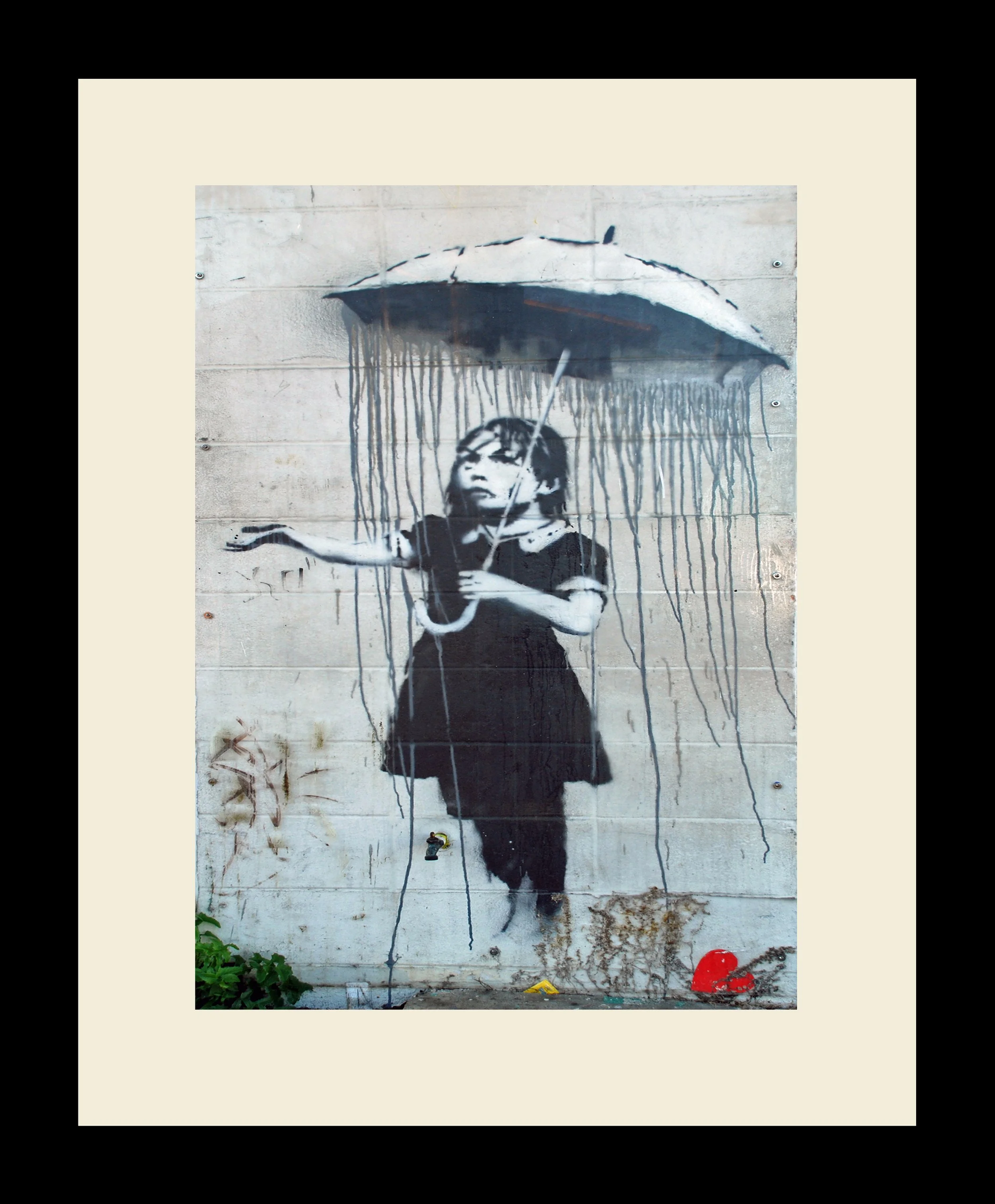 CN Banksy Umbrella Girl