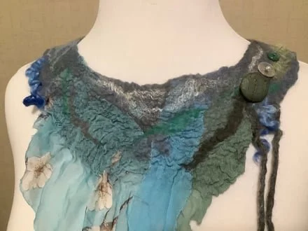 Felted Neckpiece 2 by Lauren Thomas