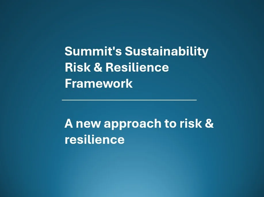 A quick intro into Summit's Risk & Resilience Framework