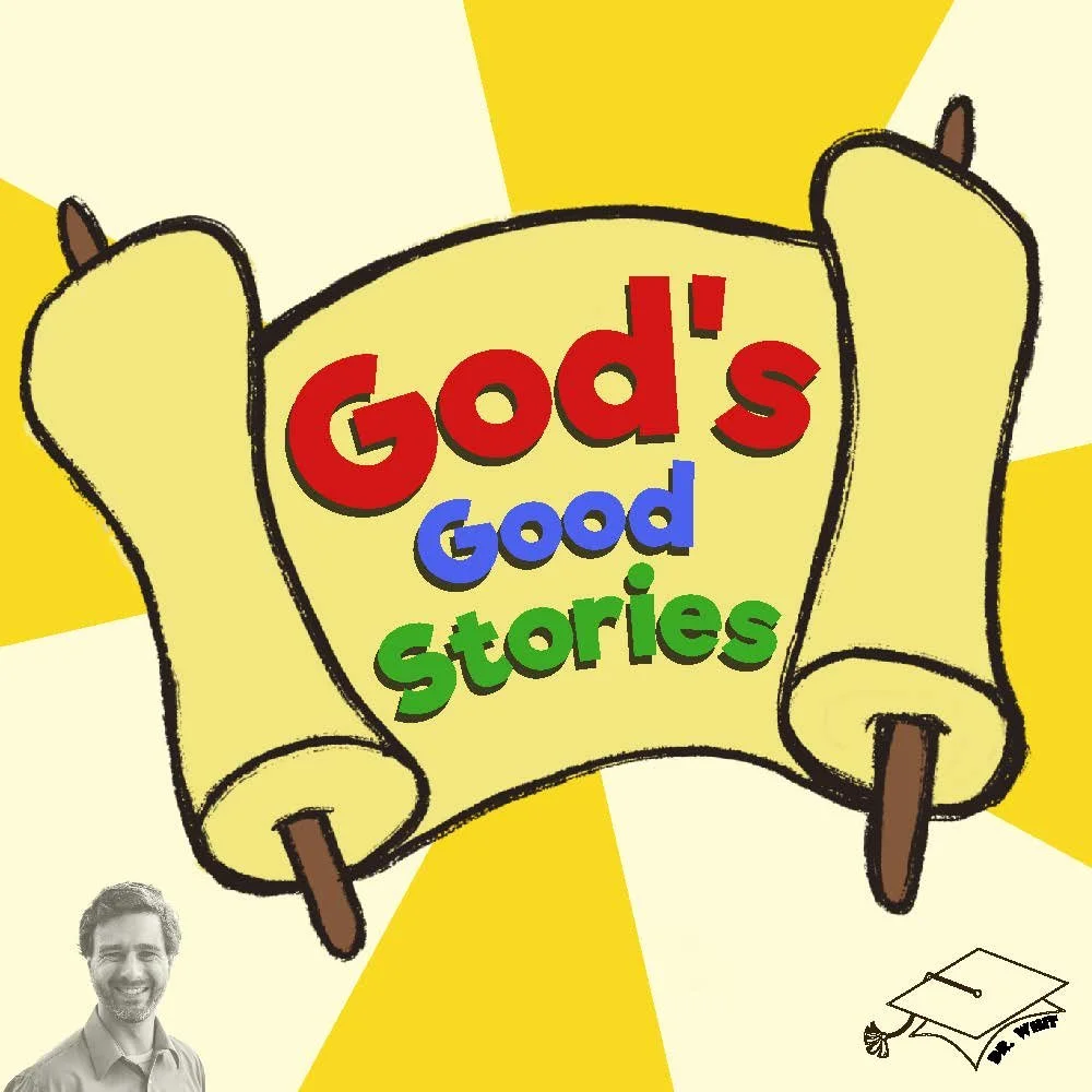 God's Good Stories Podcast Scroll Logo