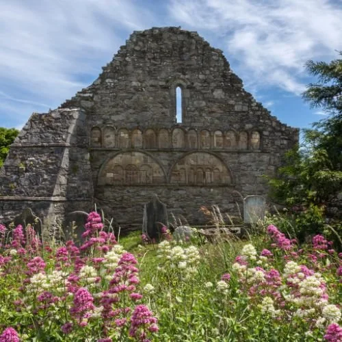 Historic Irish church ruins visited during a private tour with Private Tours Ireland