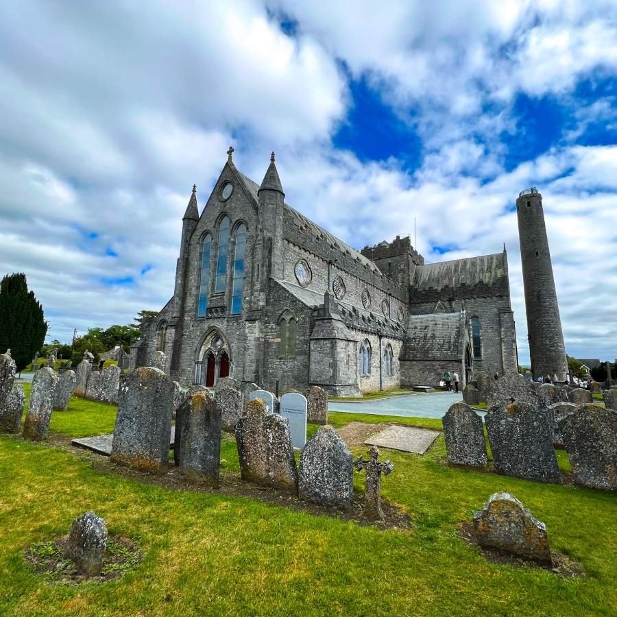 Historic Gothic church and graveyard visited during a private tour with Private Tours Ireland