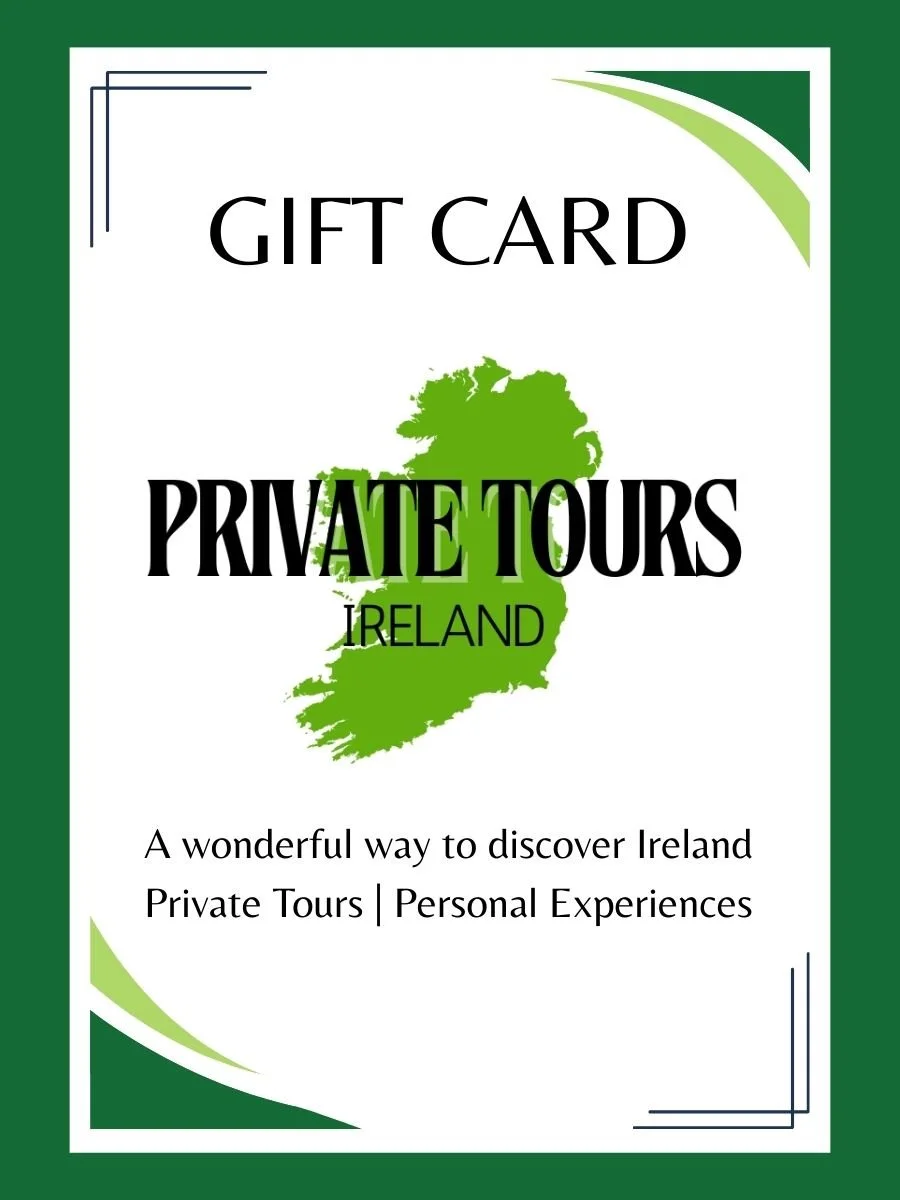Private Tours Ireland gift card for a personalised private tour experience in Ireland
