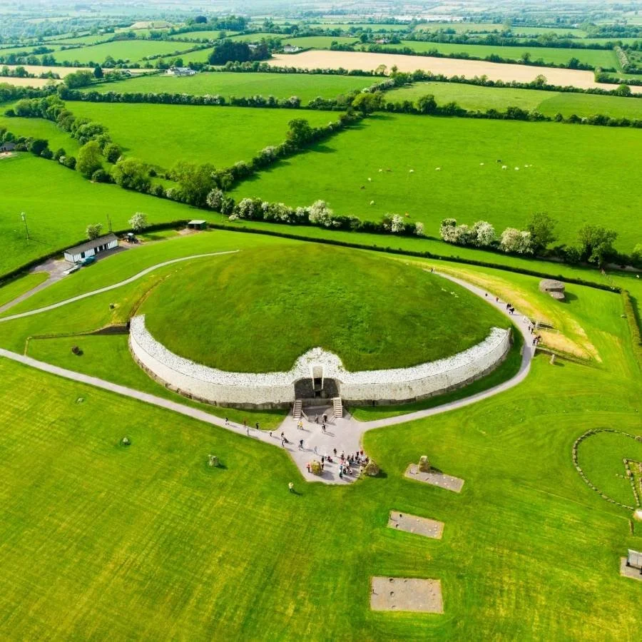 Overhead of Newgrange historical site